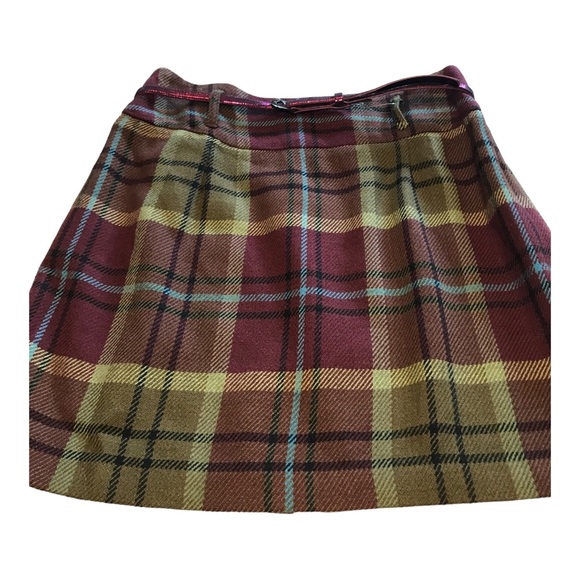 Cremieux  Camilla Plaid  Skirt w Belt NWT - Picture 8 of 12